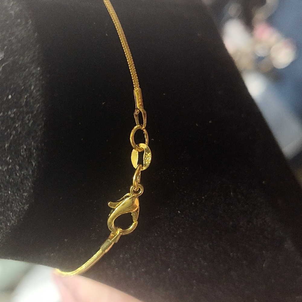 Coach Personalized Letter H Authentic 18 Karat Gold 16-in Necklace - Picture 4 of 4